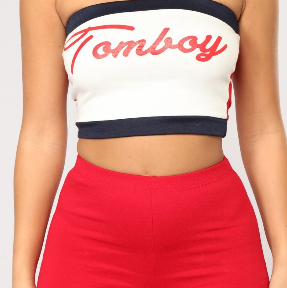 Fashion Nova Tomboy Tube Top - Picture 3 of 5